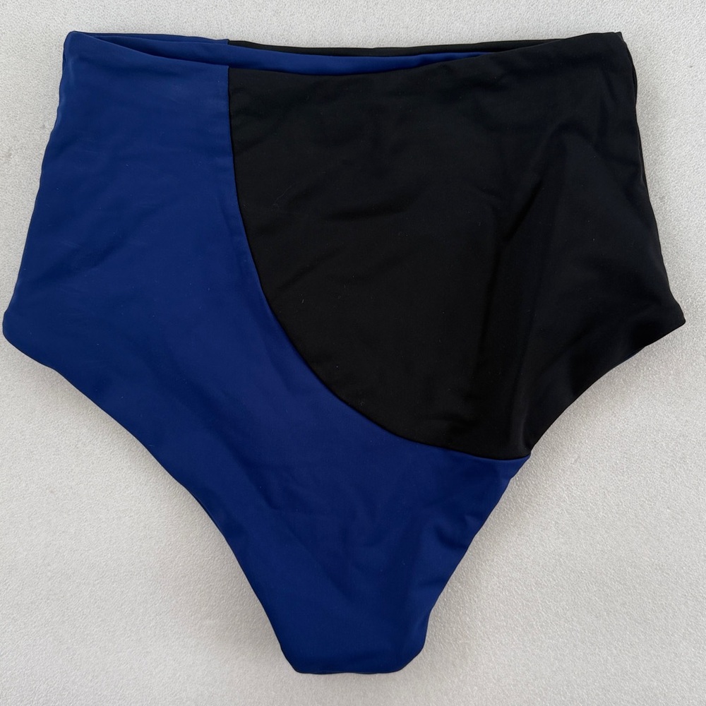Mara Hoffman Lydia Colorblock High-waist Bikini Bottoms - Picture 4 of 6
